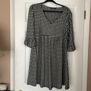 Fall/Winter Midi Length size 1XL  Dress with bell type sleeve at the elbow.
